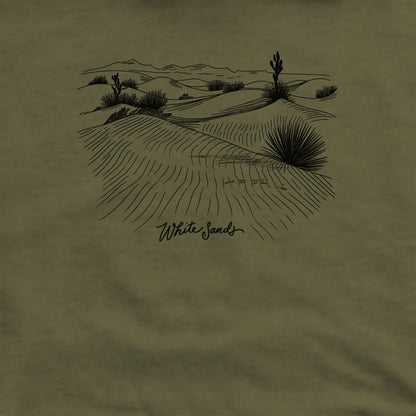 White Sands Line Drawing Crewneck Sweatshirt