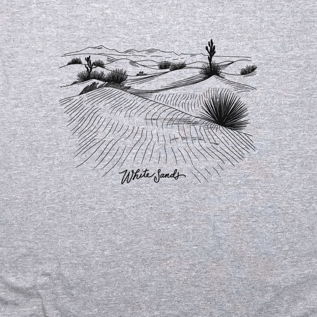 White Sands Line Drawing Crewneck Sweatshirt
