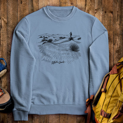 White Sands Line Drawing Crewneck Sweatshirt