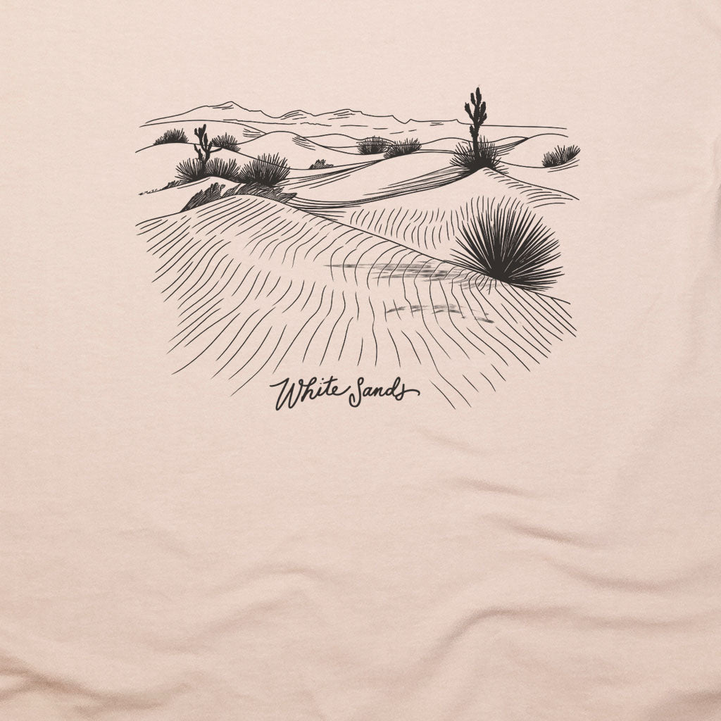 White Sands Line Drawing T-Shirt