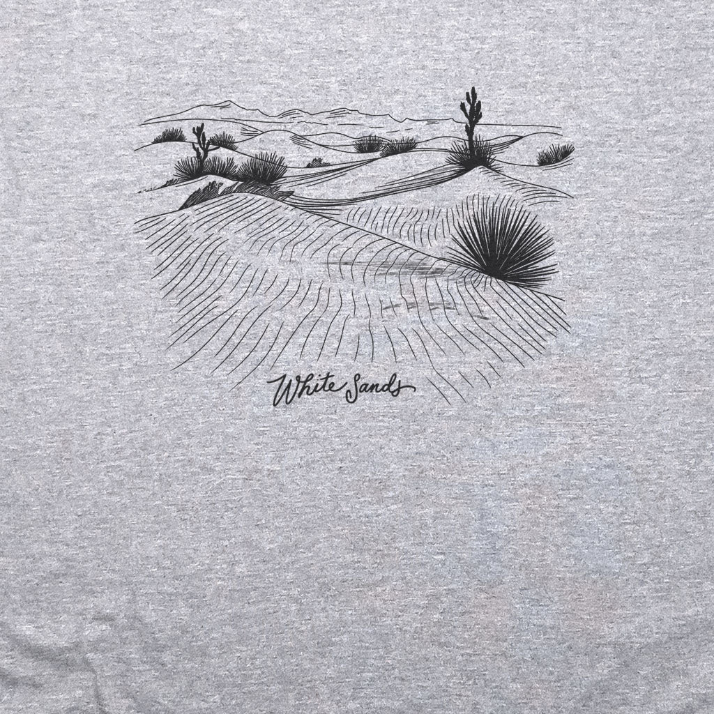 White Sands Line Drawing T-Shirt
