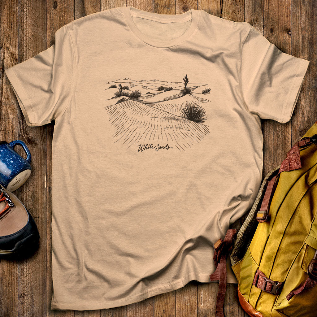 White Sands Line Drawing T-Shirt