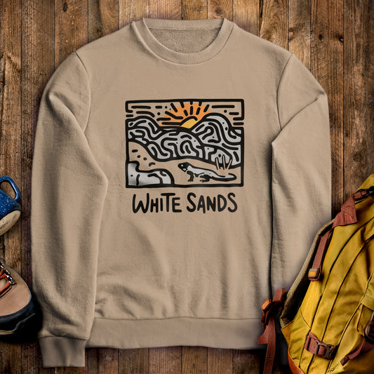 White Sands National Park Crewneck Sweatshirt Sand Adventure and Outdoors Themed Sweatshirt
