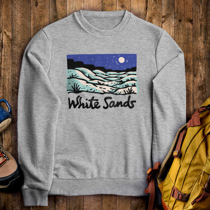 White Sands at Night Crewneck Sweatshirt
