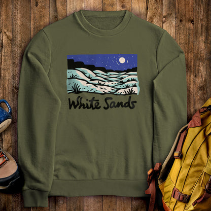 White Sands at Night Crewneck Sweatshirt