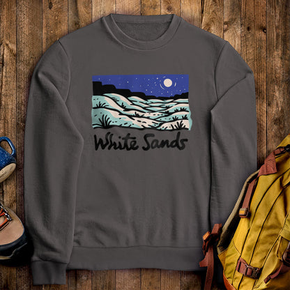 White Sands at Night Crewneck Sweatshirt