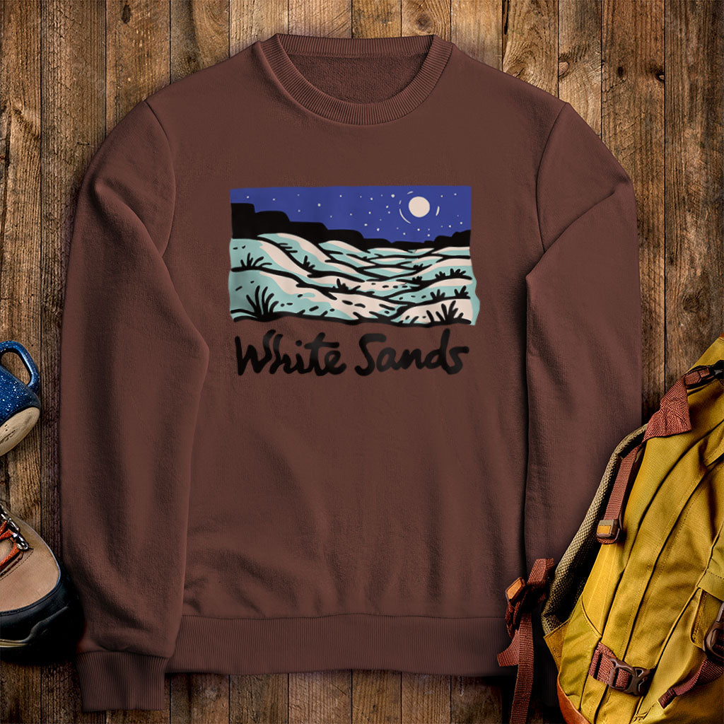 White Sands at Night Crewneck Sweatshirt