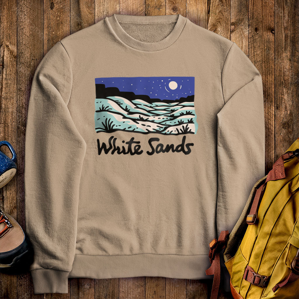 White Sands at Night Crewneck Sweatshirt