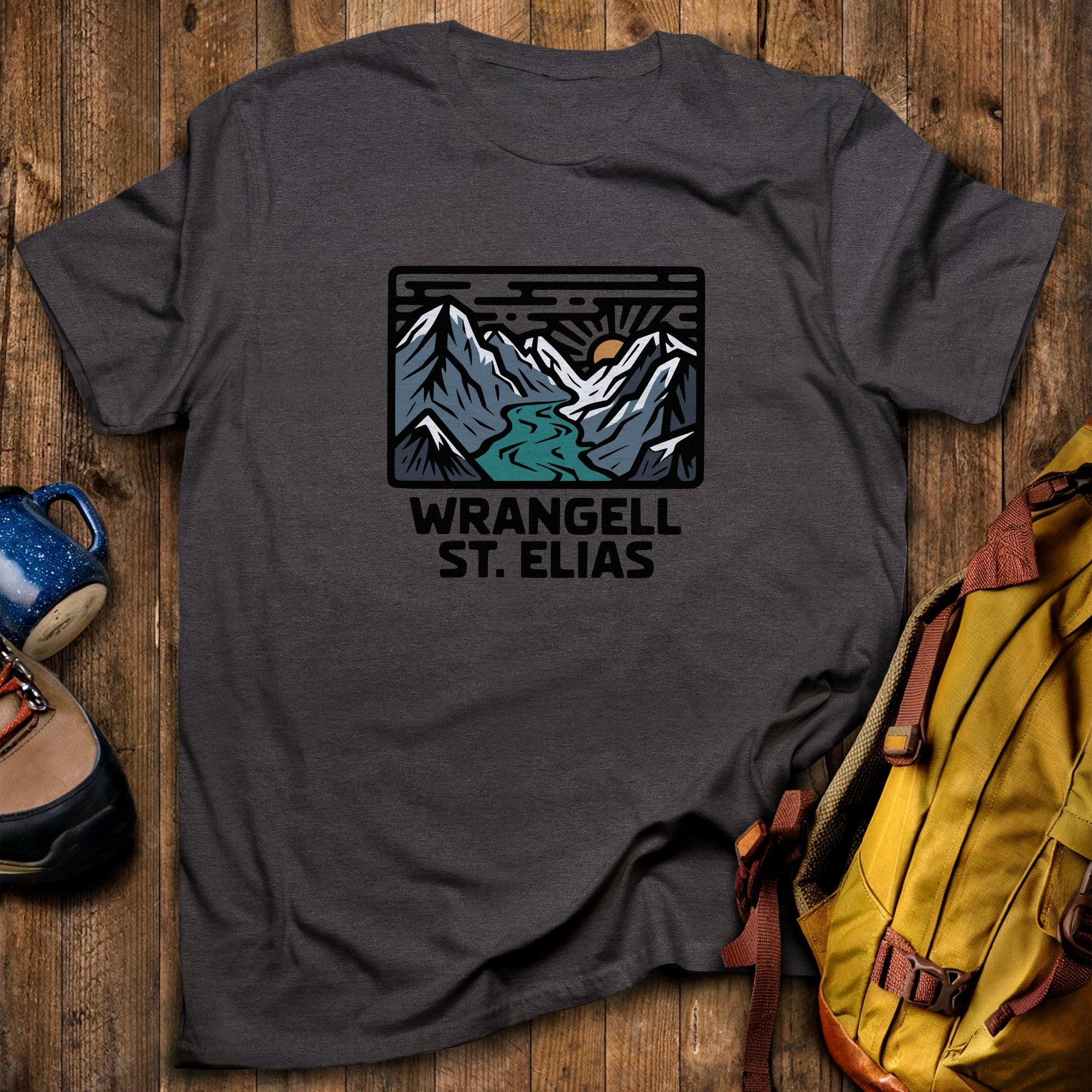 Wrangell St. Elias National Park T-Shirt Dark Heather Adventure and Outdoors Themed T-Shirt