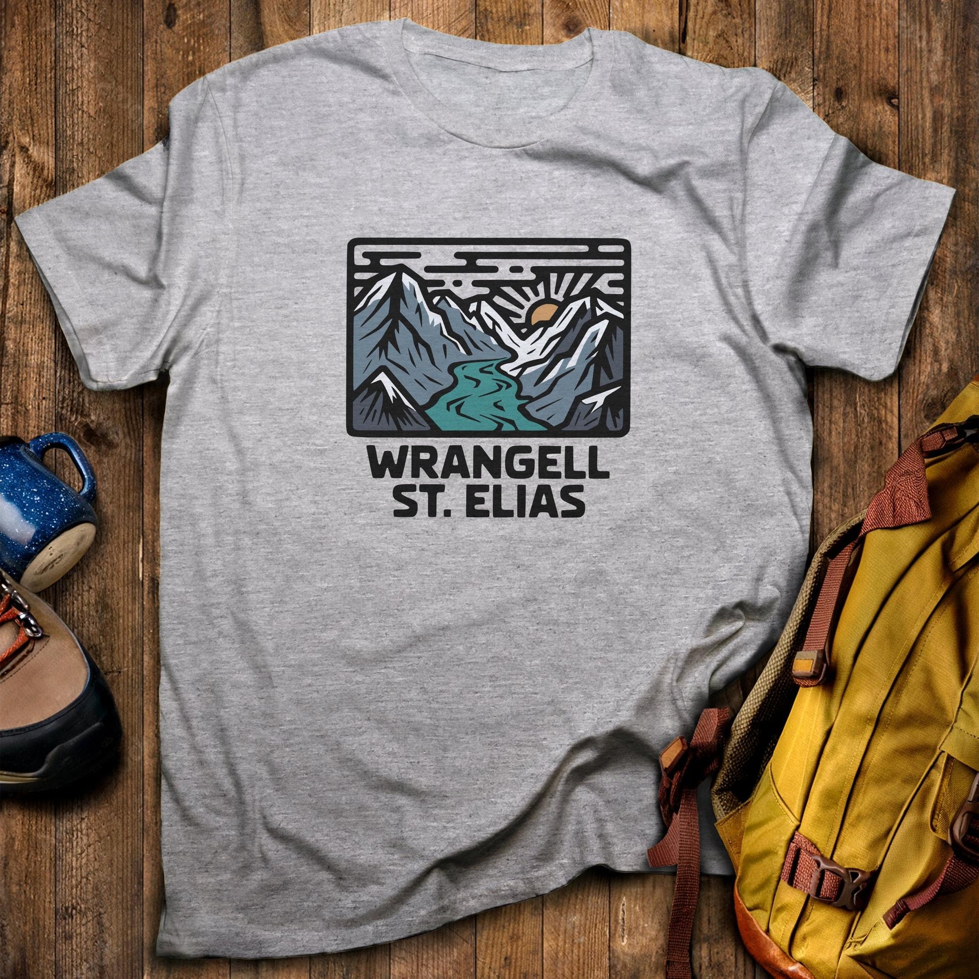 Wrangell St. Elias National Park T-Shirt Sport Grey Adventure and Outdoors Themed T-Shirt