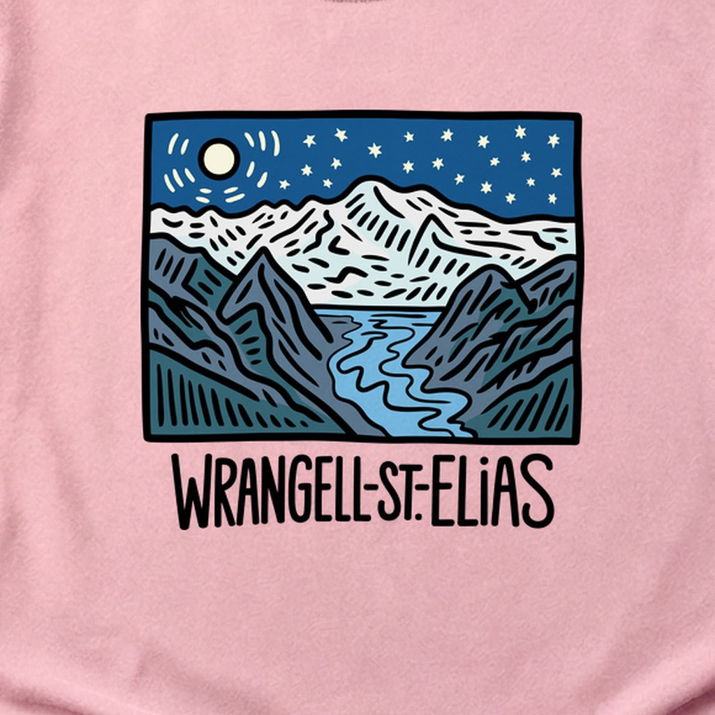 Wrangell St. Elias at Night Cotton T-Shirt