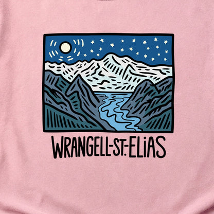 Wrangell St. Elias at Night Cotton T-Shirt