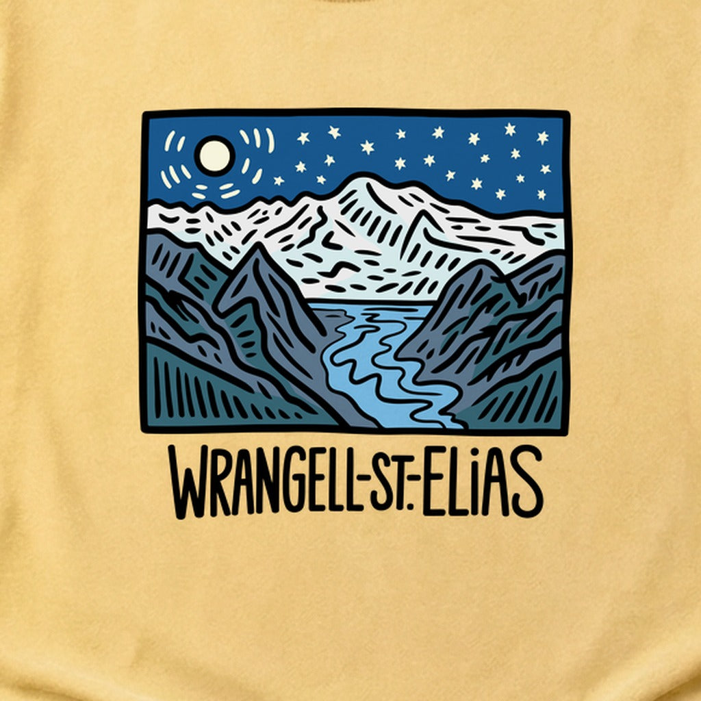 Wrangell St. Elias at Night Cotton T-Shirt