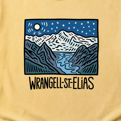 Wrangell St. Elias at Night Cotton T-Shirt