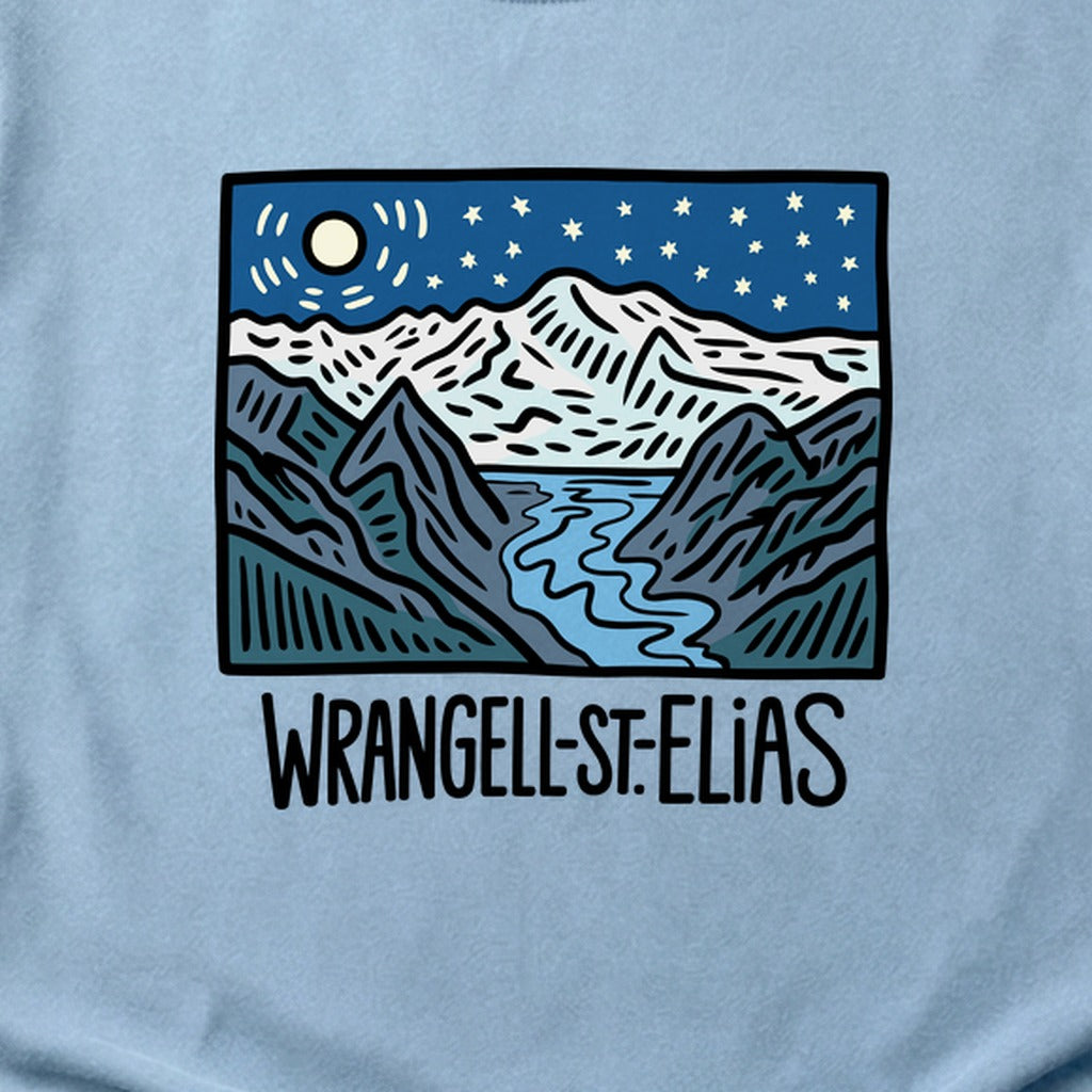 Wrangell St. Elias at Night Cotton T-Shirt