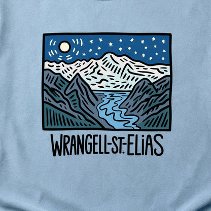 Wrangell St. Elias at Night Cotton T-Shirt