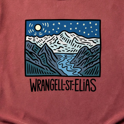 Wrangell St. Elias at Night Cotton T-Shirt