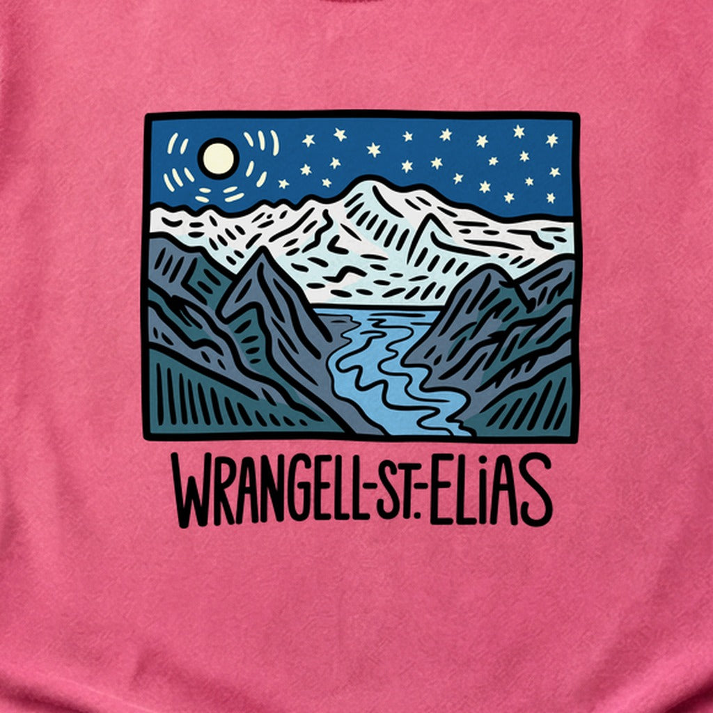 Wrangell St. Elias at Night Cotton T-Shirt