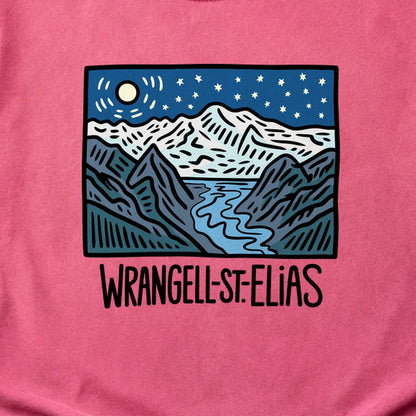 Wrangell St. Elias at Night Cotton T-Shirt