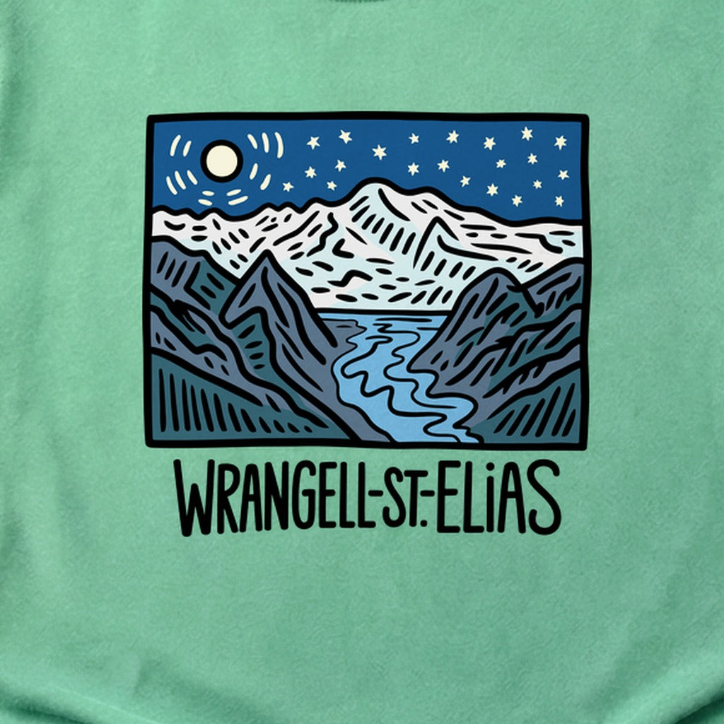 Wrangell St. Elias at Night Cotton T-Shirt