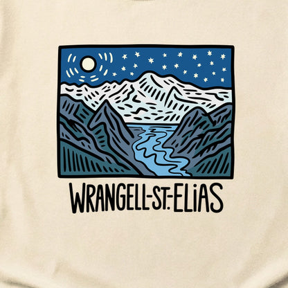 Wrangell St. Elias at Night Cotton T-Shirt