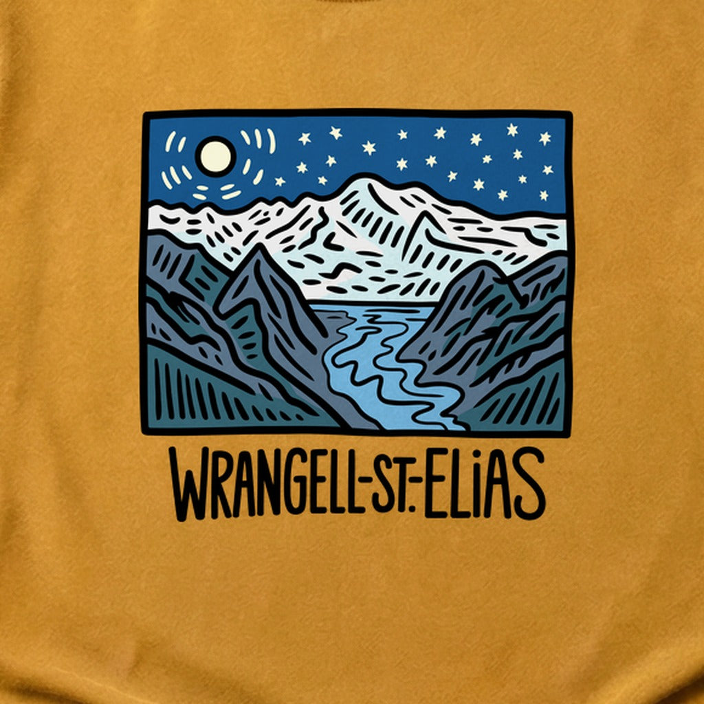 Wrangell St. Elias at Night Cotton T-Shirt