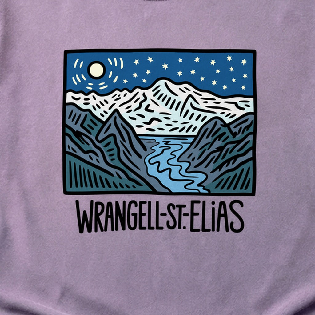 Wrangell St. Elias at Night Cotton T-Shirt