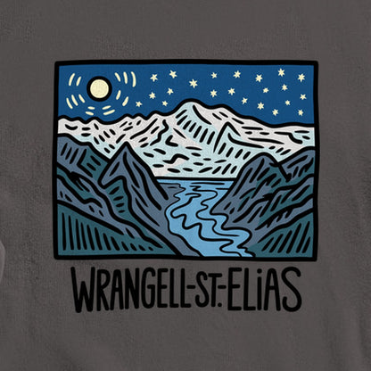 Wrangell St. Elias at Night Crewneck Sweatshirt