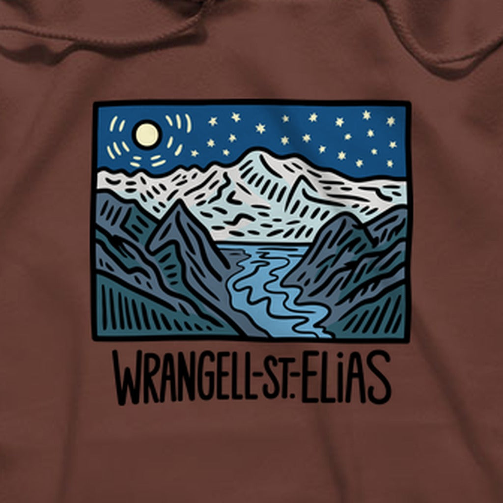 Wrangell St. Elias at Night Hoodie