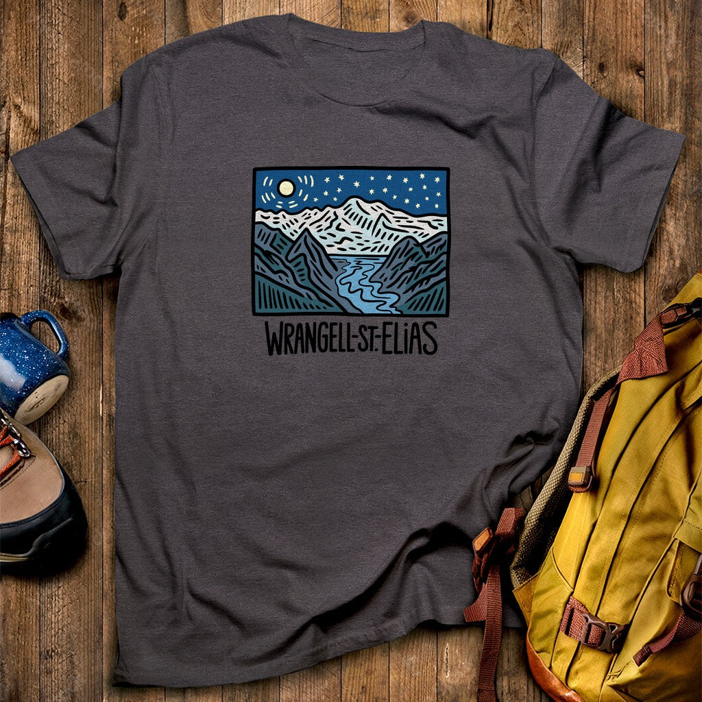 Wrangell St. Elias at Night T-Shirt