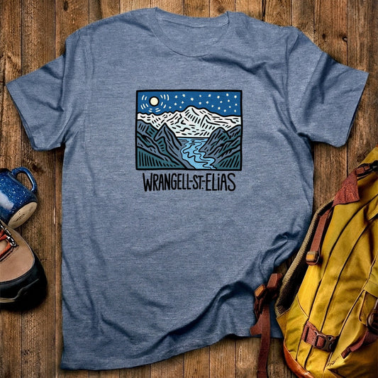 Wrangell St. Elias at Night T-Shirt