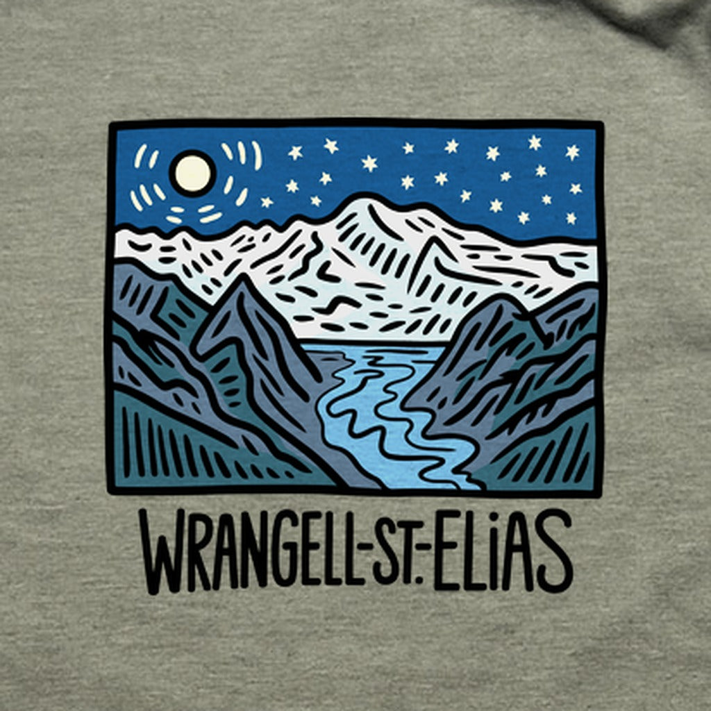 Wrangell St. Elias at Night T-Shirt