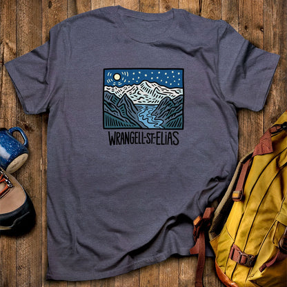 Wrangell St. Elias at Night T-Shirt