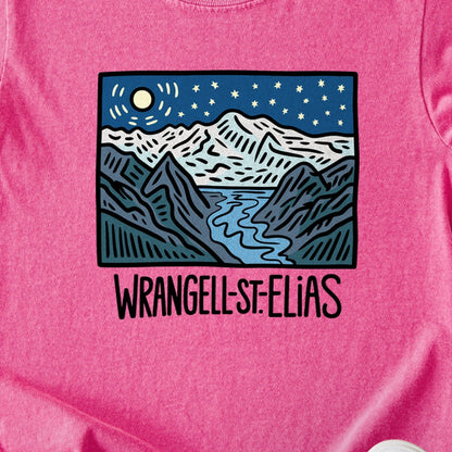 Wrangell St. Elias at Night Kids Cotton T-Shirt