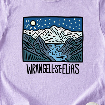 Wrangell St. Elias at Night Kids Cotton T-Shirt
