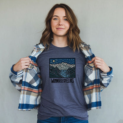 Wrangell St. Elias at Night T-Shirt