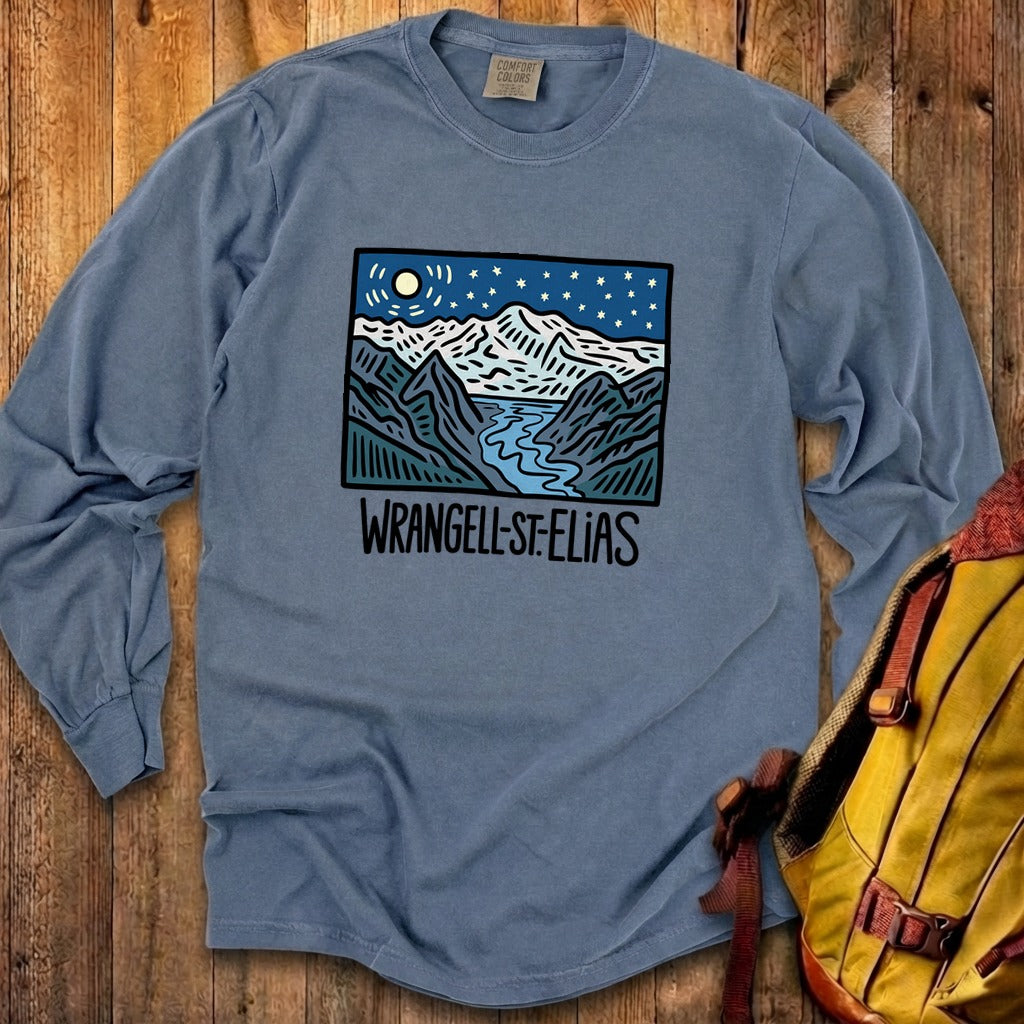 Wrangell St. Elias at Night Premium Long Sleeve