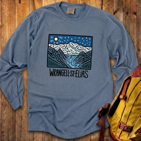 Wrangell St. Elias at Night Premium Long Sleeve
