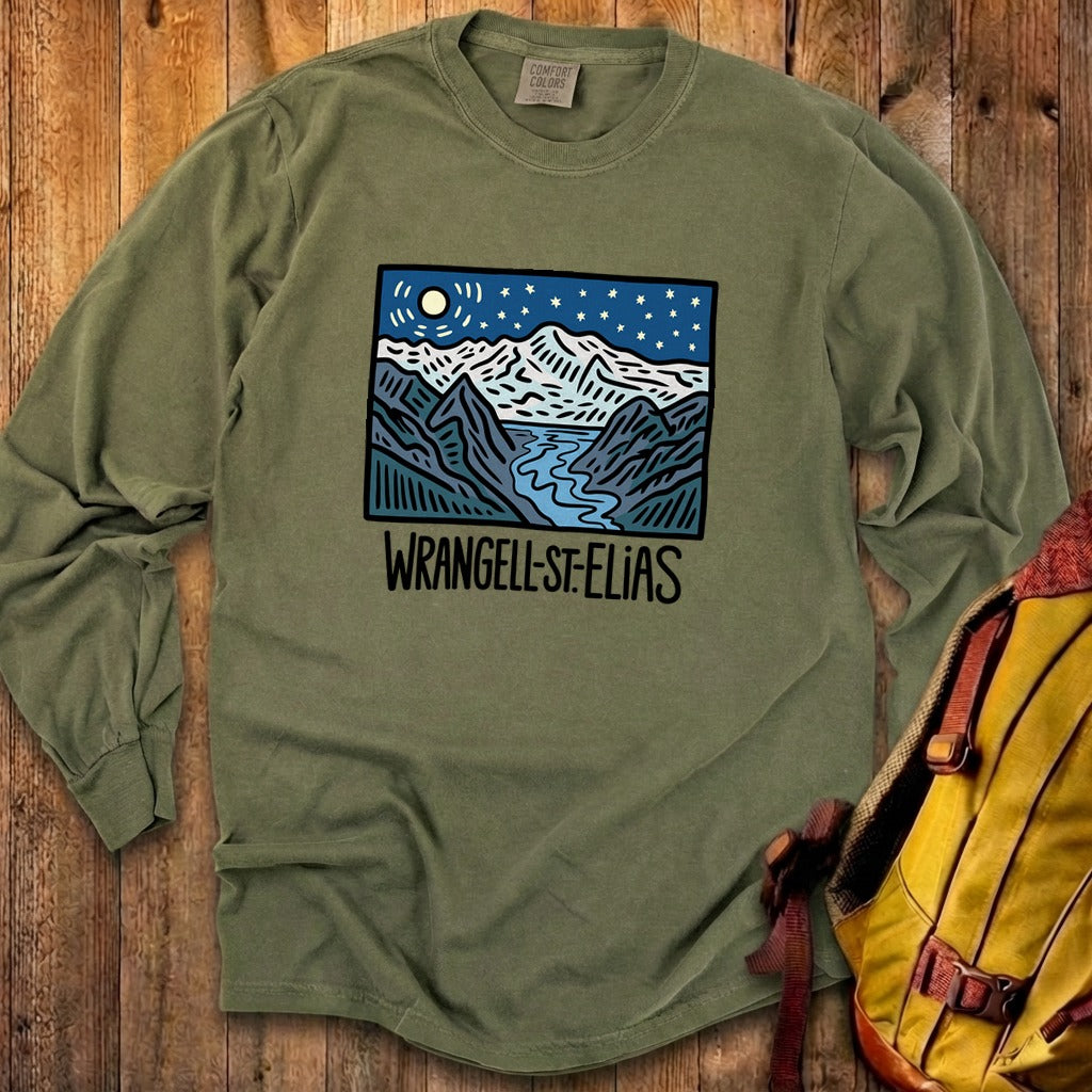 Wrangell St. Elias at Night Premium Long Sleeve