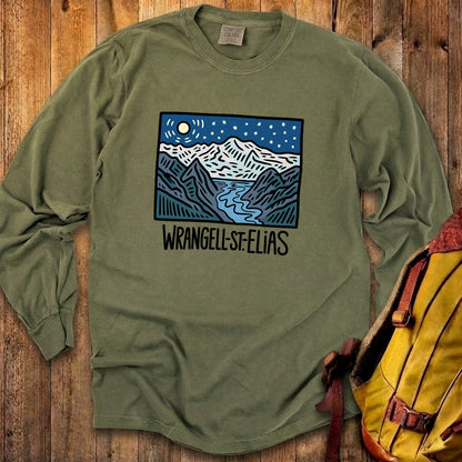 Wrangell St. Elias at Night Premium Long Sleeve