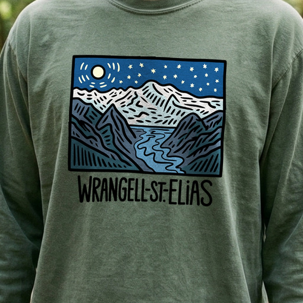 Wrangell St. Elias at Night Premium Long Sleeve