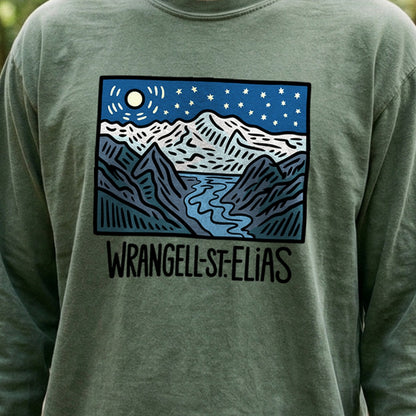 Wrangell St. Elias at Night Premium Long Sleeve