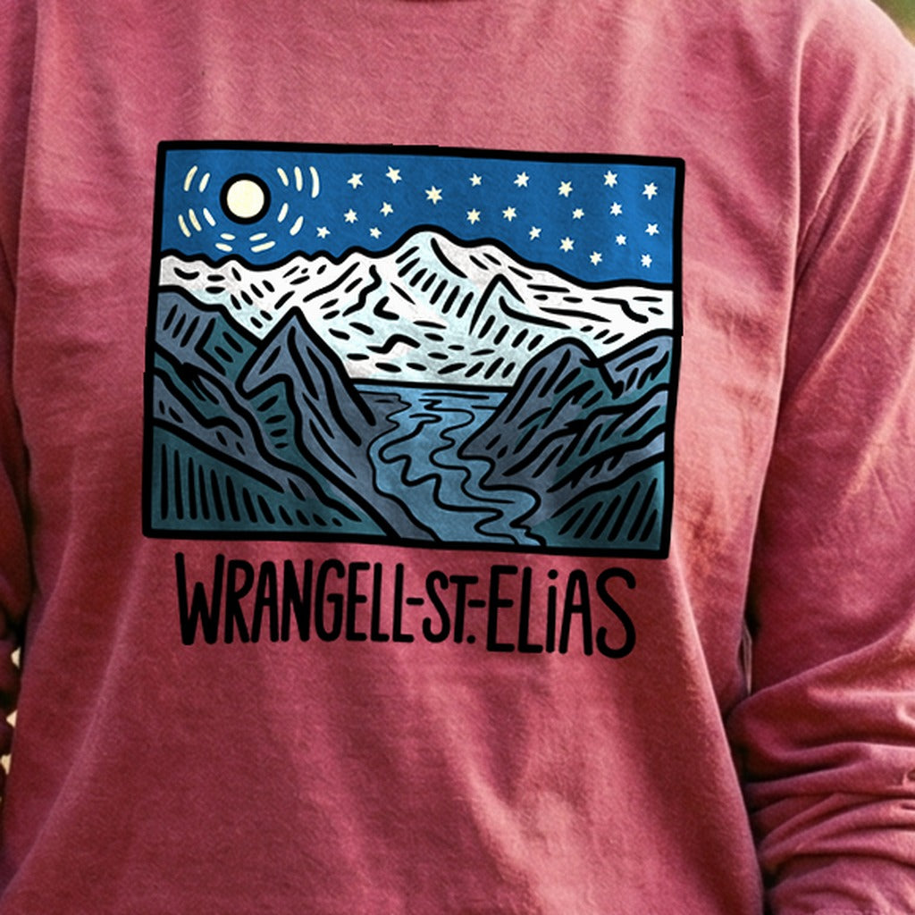 Wrangell St. Elias at Night Premium Long Sleeve