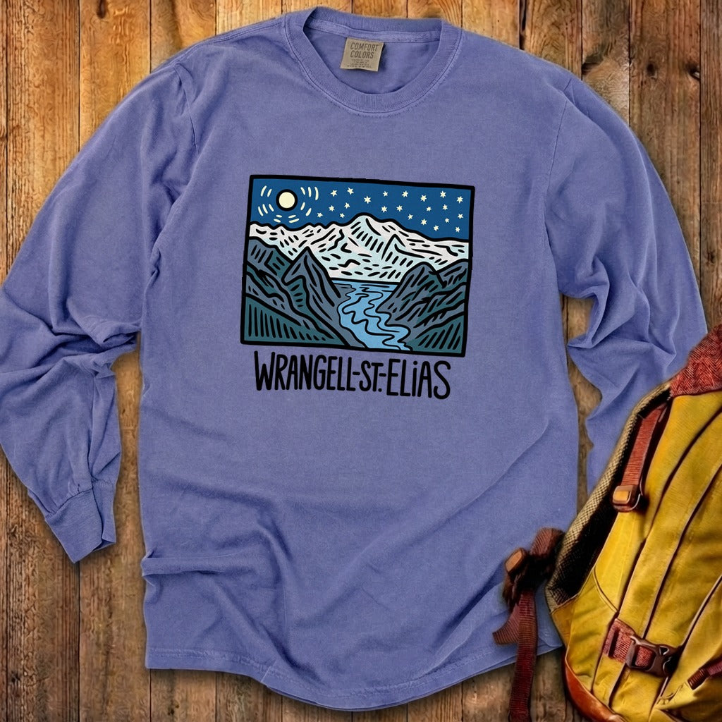 Wrangell St. Elias at Night Premium Long Sleeve