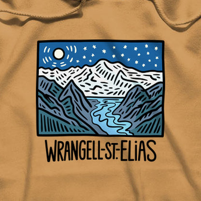 Wrangell St. Elias at Night Hoodie
