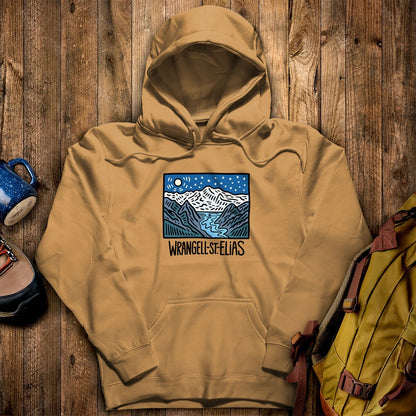 Wrangell St. Elias at Night Hoodie