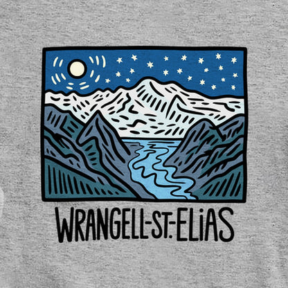 Wrangell St. Elias at Night Crewneck Sweatshirt