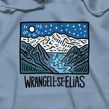 Wrangell St. Elias at Night Hoodie