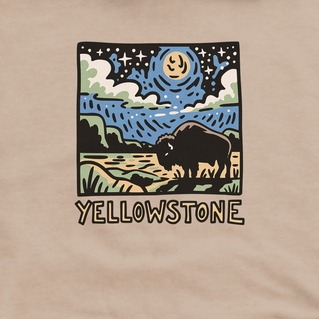 Yellowstone National Park at Night Hoodie