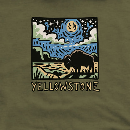 Yellowstone National Park at Night Hoodie